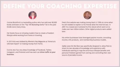 Your coaching expertise